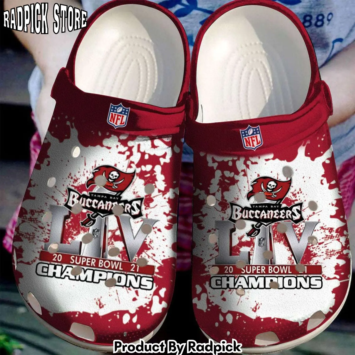 Radpick tampa bay buccaneers champions crocss crocband clogs rp652997